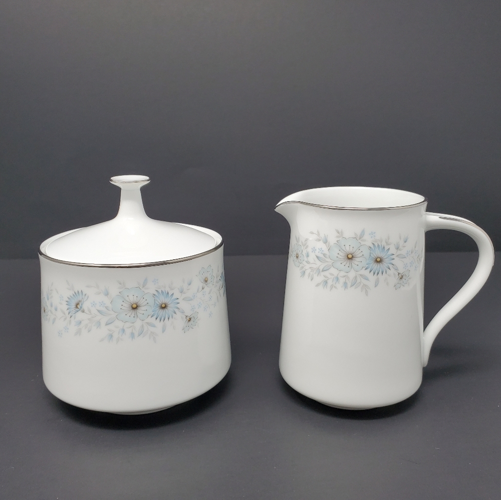 Noritake Sugar Bowl & Creamer Pitcher Set